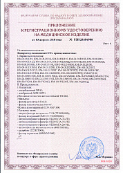 Регистрационное удостоверение Ремеза КМ